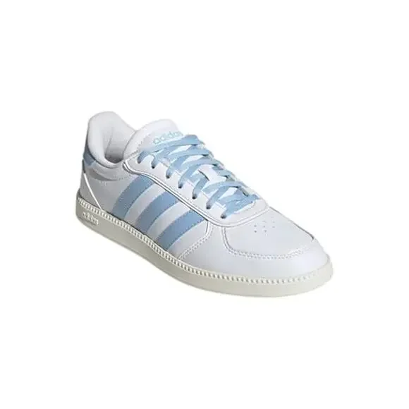 NWT adidas Women's Breaknet Sleek Sneaker, White/Blue/Off White, 6 - Picture 6 of 7